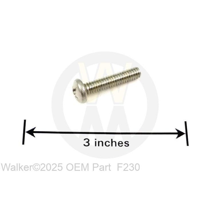 Walker Part # F230 : 1/4-20x1-1/4 PPHMS/SS