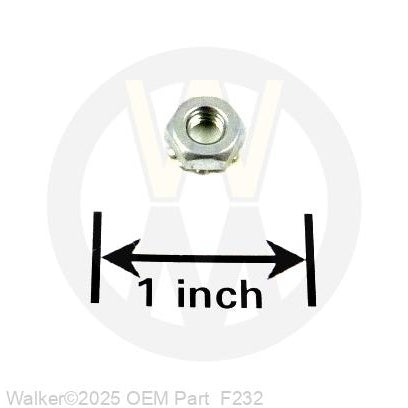 Walker Part # F232 : 10-32 KEPS NUT
