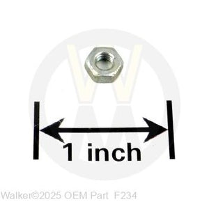 Walker Part # F234 : M4x.7 HEX NUT