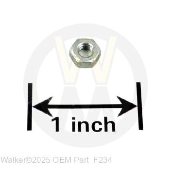 Walker Part # F234 : M4x.7 HEX NUT