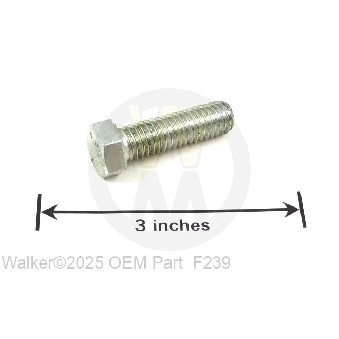 Walker Part # F239 : 7/16-14x1-1/2 HEX BOLT