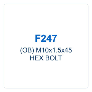 Walker Part # F247 : (OB) M10x1.5x45 HEX BOLT