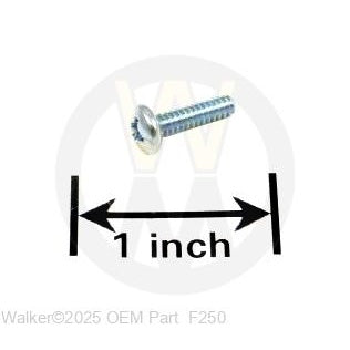 Walker Part # F250 : 6-32x3/8 PPHMS