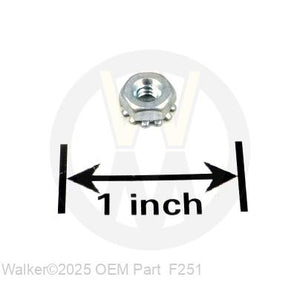 Walker Part # F251 : 6-32 KEPS NUT