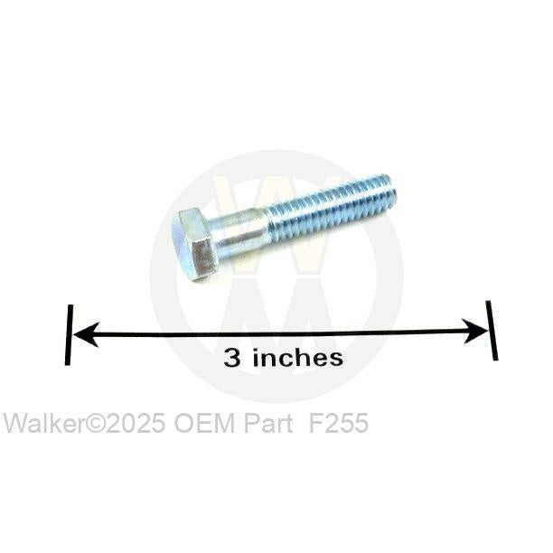Walker Part # F255 : 5/16-18x1-1/2 HEX BOLT