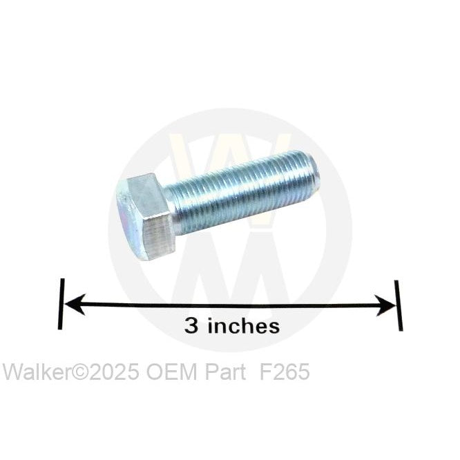 Walker Part # F265 : 1/2-20x1-1/2 HEX BOLT