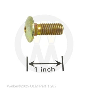 Walker Part # F282 : 3/8-16x1 CARRIAGE BOLT W/HOLE