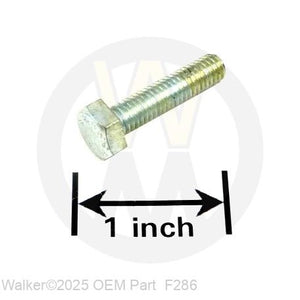 Walker Part # F286 : M6x1.0x25 HEX BOLT