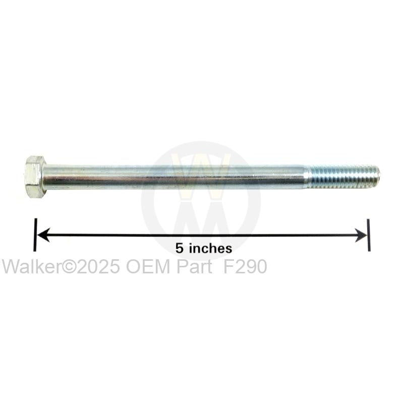 Walker Part # F290 : 3/8-16x5 HEX BOLT
