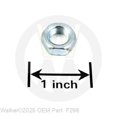 Walker Part # F298 : 3/8-24 JAM NUT