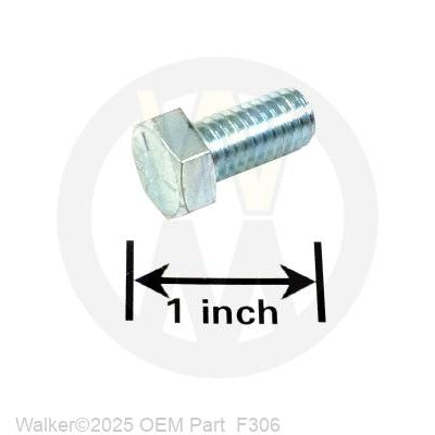 Walker Part # F306 : 3/8-16x3/4 HEX BOLT