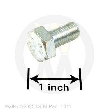 Walker Part # F311 : M10x1.25x20 HEX BOLT