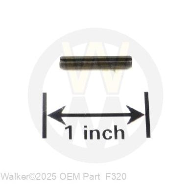 Walker Part # F320 : 1/8x3/4 SPLIT SPRING PIN