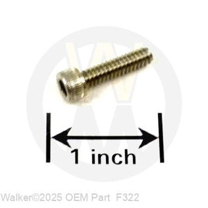 Walker Part # F322 : 10-24x3/4 SHC SCREW/SS (GR5)