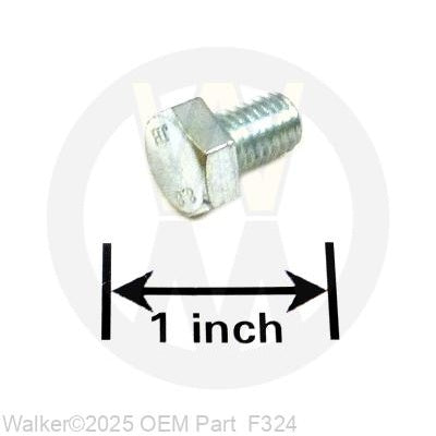 Walker Part # F324 : M8x1.25x12 HEX BOLT