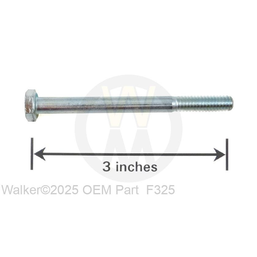 Walker Part # F325 : 1/4-20x3 HEX BOLT