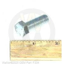 Walker Part # F334 : 7/16-20X1-1/4 HEX BOLT