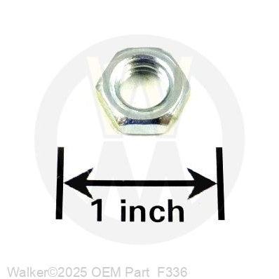 Walker Part # F336 : 3/8-16 JAM NUT