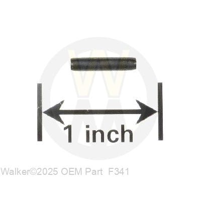 Walker Part # F341 : COIL ROLL PIN (7/64X9/16)