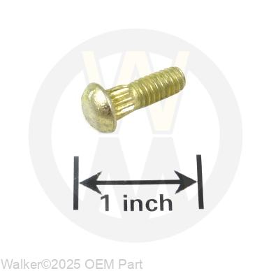 Walker Part # F345 : 1/4-20 X .77O KNURLED BOLT