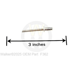 Walker Part # F362 : A/A62D ALUMINUM POP RIVET
