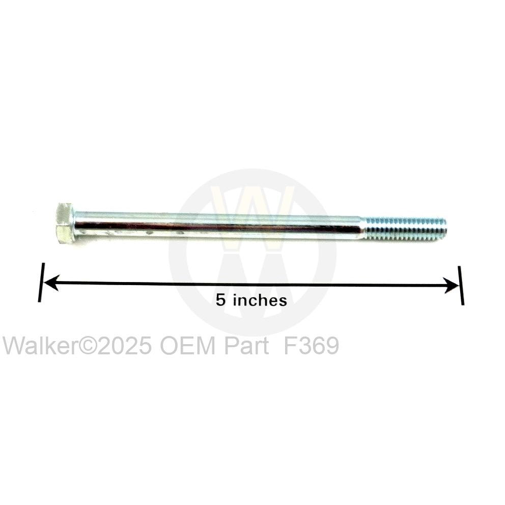 Walker Part # F369 : 5/16-18x4-1/2 HEX BOLT