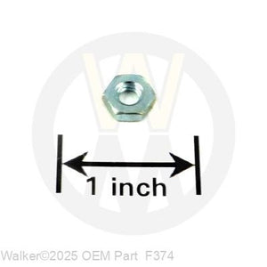 Walker Part # F374 : 10-24 HEX NUT
