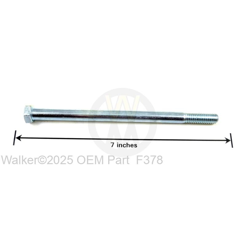 Walker Part # F378 : 3/8-16X6 HEX BOLT