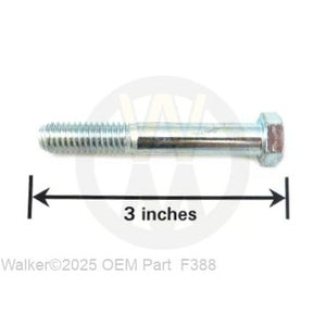 Walker Part # F388 : 3/8-16X2-1/2 HEX BOLT