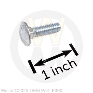 Walker Part # F390 : 1/4-20X7/8 CARRIAGE BOLT