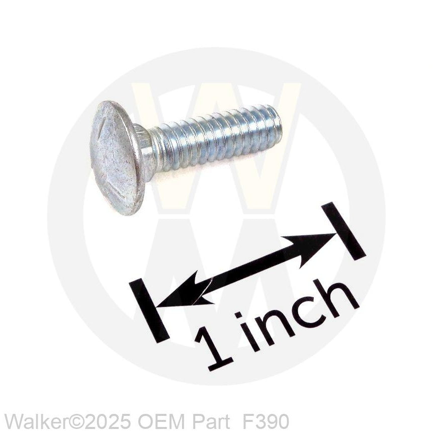 Walker Part # F390 : 1/4-20X7/8 CARRIAGE BOLT