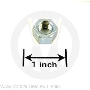 Walker Part # F394 : 3/8-24 HEX NUT/LH