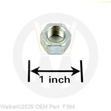 Walker Part # F394 : 3/8-24 HEX NUT/LH