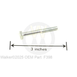 Walker Part # F398 : 1/4-20X2 HEX BOLT