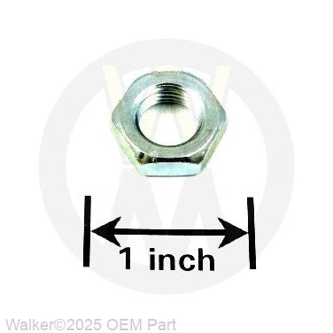 Walker Part # F409 : 7/16-20 HEX NUT/LH