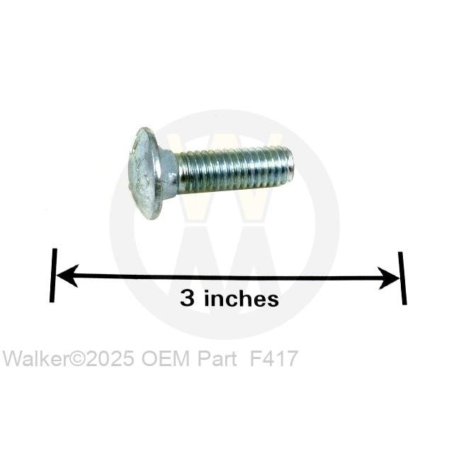 Walker Part # F417 : 3/8-16X1-1/4 CARRIAGE BLT
