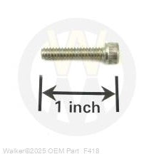 Walker Part # F418 : 10-24X7/8 SHC SCREW, GR5 (SS)
