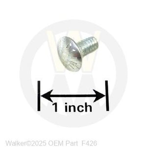 Walker Part # F426 : 1/4-20X1/2 CARRIAGE BOLT