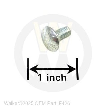 Walker Part # F426 : 1/4-20X1/2 CARRIAGE BOLT