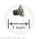 Walker Part # F429 : 5/16-18X1/2 SFH SCREW