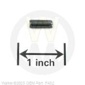 Walker Part # F432 : 3/16X1/2 SPLIT SPRING PIN
