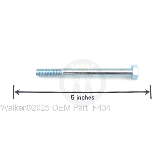 Walker Part # F434 : 5/16-18X3-1/2 HEX BOLT