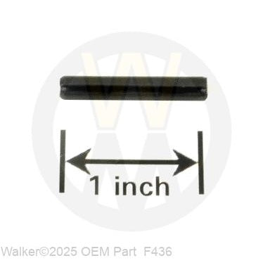Walker Part # F436 : 3/16X1-1/8 SPRING PIN