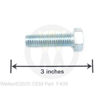 Walker Part # F439 : 1/2-13X1-3/4 HEX BOLT