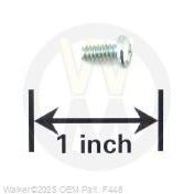 Walker Part # F448 : 6-32 X 5/16 PPHMS