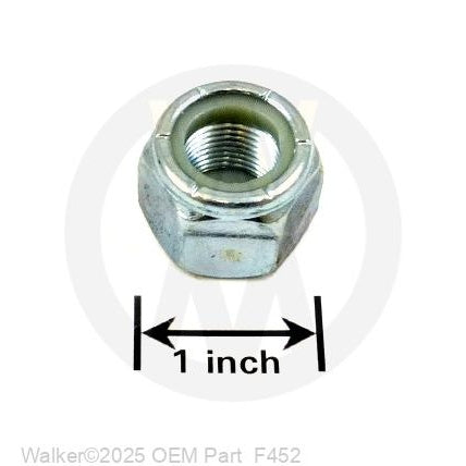 Walker Part # F452 : 5/8-18 NYLON LOCKNUT