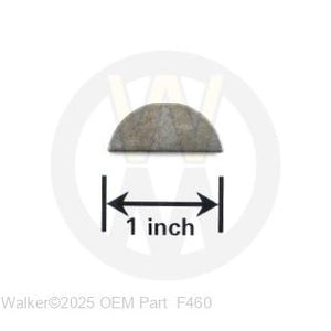 Walker Part # F460 : 1/4X1 WOODRUFF KEY