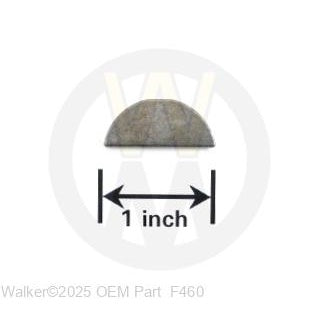 Walker Part # F460 : 1/4X1 WOODRUFF KEY