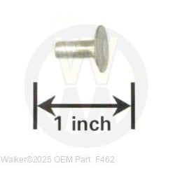 Walker Part # F462 : 3/16X.468 (+/- .010) SEMI-TUBE RIVET