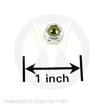 Walker Part # F482 : 8-32 NYLOCK NUT